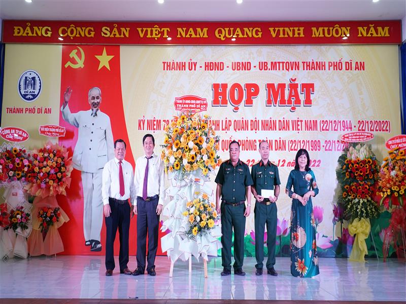 TP Dĩ An long trọng kỷ niệm 78 năm ngày thành lập Quân đội nhân dân Việt Nam
