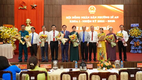 Kỳ họp thứ I - HĐND phường Dĩ An khóa I, nhiệm kỳ 2021-2026  