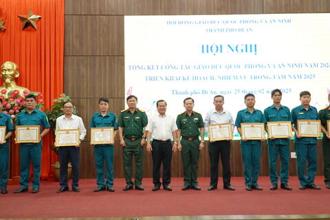 TP Dĩ An triển khai công tác Giáo dục quốc phòng và An ninh năm 2025