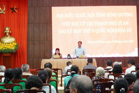 Cử tri thành phố Dĩ An có nhiều kiến nghị liên quan đến quyền sử dụng đất