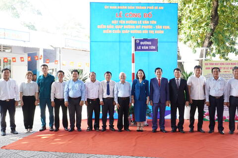 TP Dĩ An công bố Nghị quyết HĐND tỉnh Bình Dương về việc đặt tên đường Lê Văn Tớn