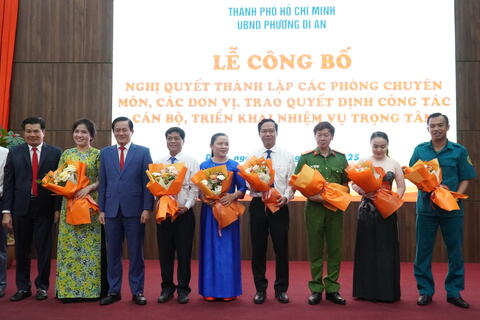 Lễ công bố Nghị quyết thành lập các phòng ban chuyên môn, các đơn vị, trao quyết định công tác cán bộ, triển khai nhiệm vụ trọng tâm
