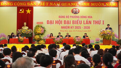 KHAI MẠC ĐẠI HỘI ĐẠI BIỂU ĐẢNG BỘ PHƯỜNG LẦN THỨ 1 NHIỆM KỲ 2025-2030