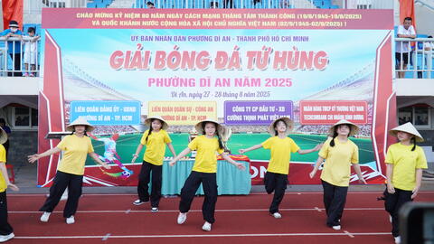 Bế mạc Giải bóng đá Tứ hùng phường Dĩ An năm 2025