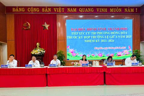 Cử tri phường Đông Hòa quan tâm nhiều đến các vấn đề an sinh xã hội