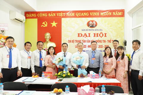 Chi bộ Trung tâm VHTT-TT tổ chức Đại hội lần thứ XV: Đoàn kết – Đổi mới – Phát triển toàn diện