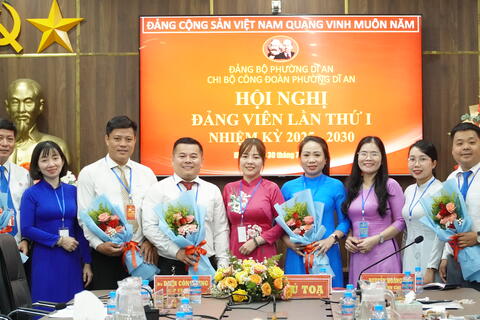 Chi bộ Công đoàn phường Dĩ An tổ chức hội nghị Đảng viên lần thứ I nhiệm kỳ 2025-2030