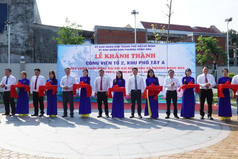 Khánh thành công viên tổ 2 Khu phố Tây A phường Đông Hòa