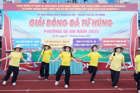 Bế mạc Giải bóng đá Tứ hùng phường Dĩ An năm 2025